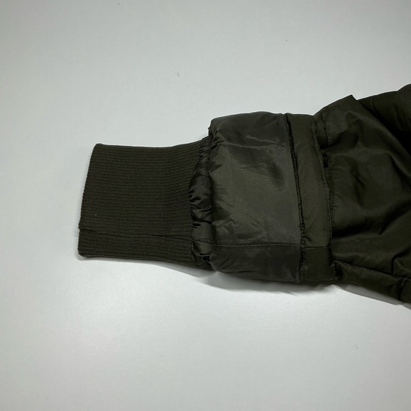 NWOT SUSAN GRAVER Water Resistant Quilted Puffer Jacket with Hood Olive Medium - Picture 5 of 11